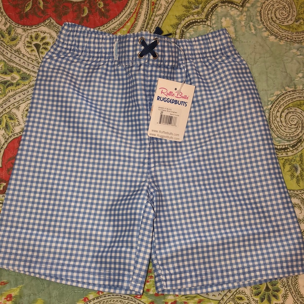 NWT Rugged Butts Swim Trunks Size 3T